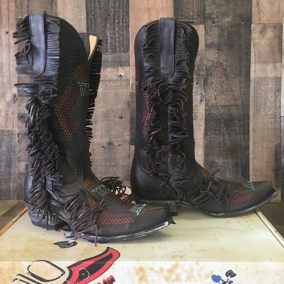 Old Gringo Tribu YL265-3 Cowboy Boots Womens 7 B - Picture 6 of 12
